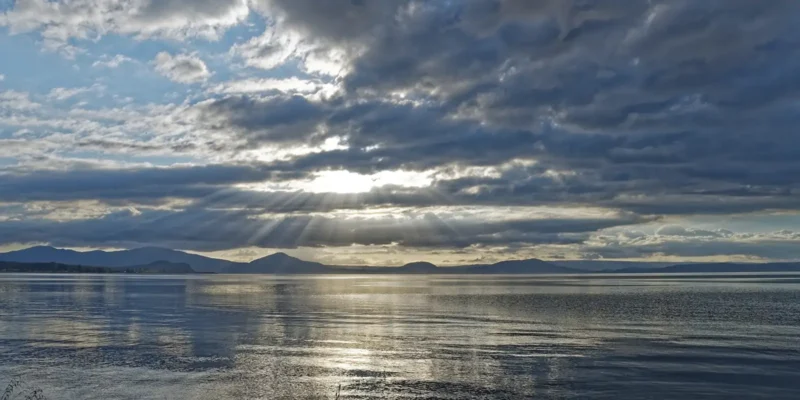 Lake Taupo in New Zealand