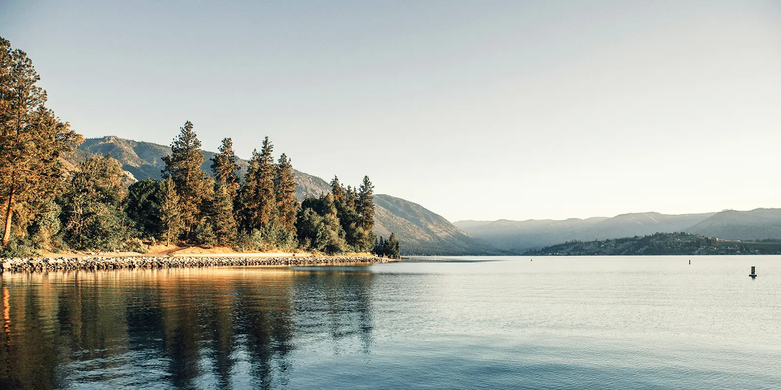 Lake Chelan at sunset